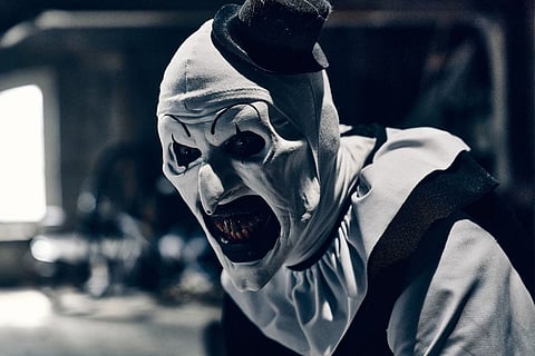 David Howard Thornton in a scene from Terrifier 3