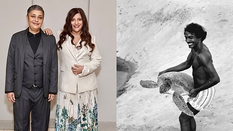 (L-R) In frame: Reema Kagti and Zoya Akhtar; Satish Bhasker 