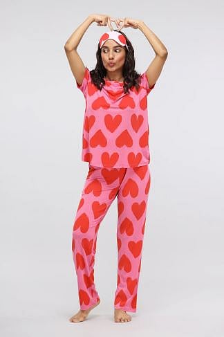 NeceSera’s Pink Love Modal Pajama Set