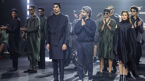 In Frame: Designer Ujjawal Dubey with ensembles from the collection