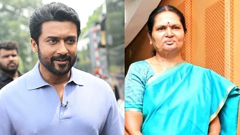 Suriya (L); Lakshmi Sivakumar (R)