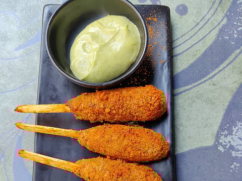 The set lunch menu at this contemporary South Indian restaurant in Hyderabad is filling and delicious