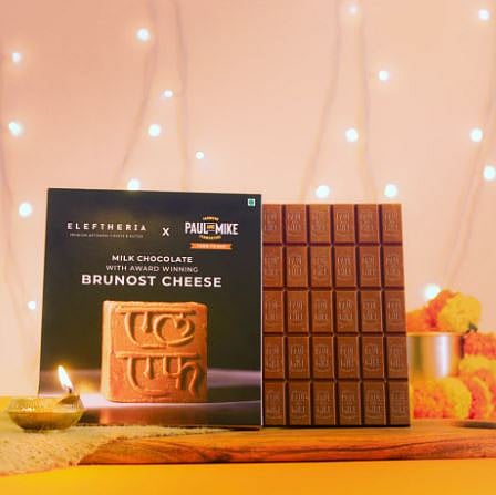 Eleftheria Brunost Cheese Milk Chocolate Slab from Paul And Mike