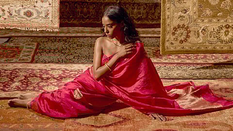 ‘Jayań’ is more than just a Diwali collection, as it marries the elegance of Banarasi saris with luxurious rugs and cushions 