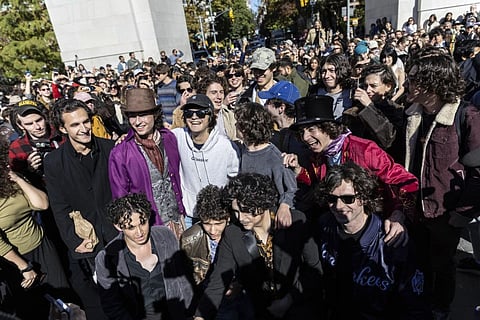Timothée Chalamet surprises fans at his look-alike contest