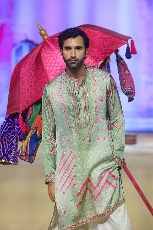 Gurfateh Singh Pirzada on the runway