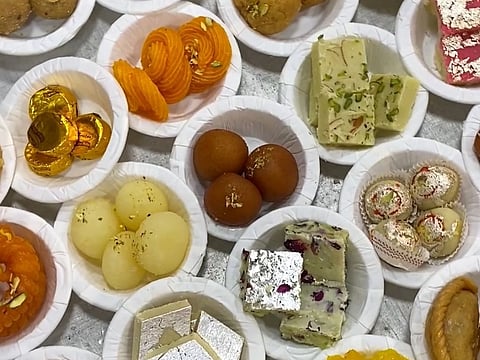 Traditional dishes offered for annakut during Govardhan Puja