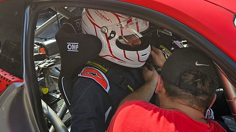 Superstar Ajith with his Porsche 992