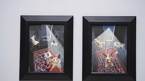 Artworks on display at the exhibition 