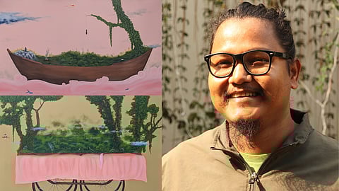 Artist Abhijit Saikia talks about his ongoing exhibition in New Delhi 