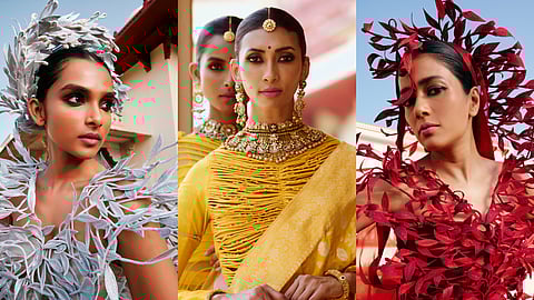 Inspired by the story of Queen Padmavati and Rajasthan, this edit explodes with colour and textures