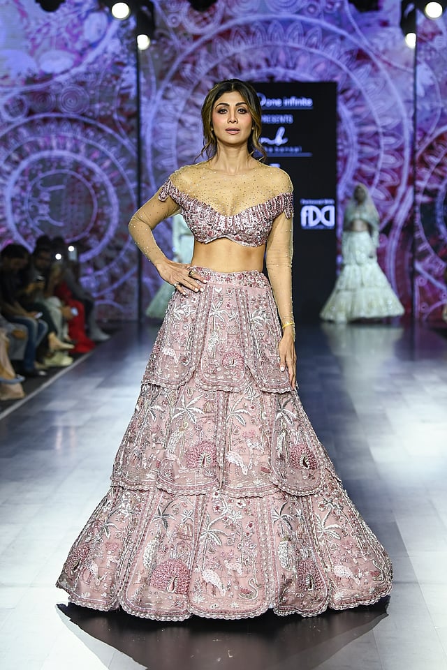 Shilpa Shetty in Megha Bansal's latest wedding collection