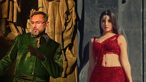 Yo Yo Honey Singh (L); Nora Fatehi (R)