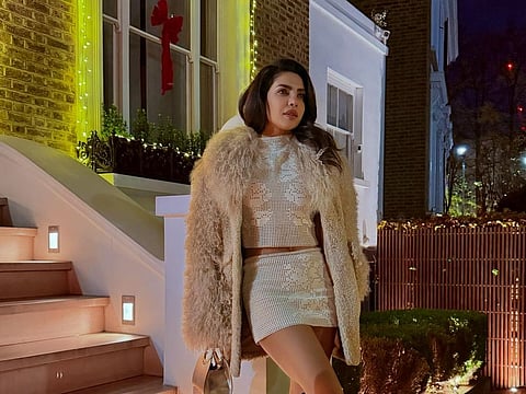 Priyanka Chopra looks gorgeous in a crochet tank top and mini skirt