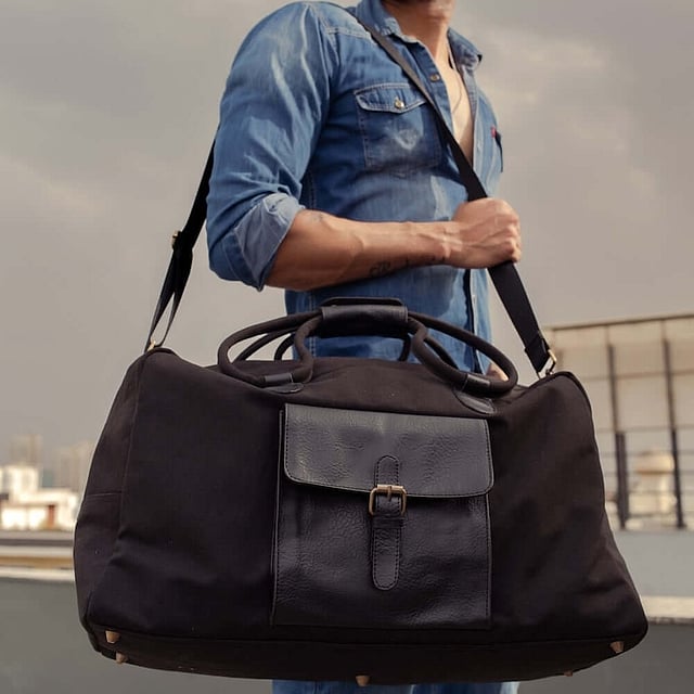 MonaB Cord Duffle (Black)
