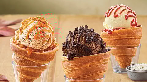 Check out the new range of delicious croissants-ice creams