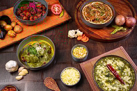 Assortment of dishes