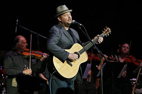 Christopher Cross performs during the Fire Relief, The Concert For Central Texas at the Frank Erwin Center in Austin, Texas