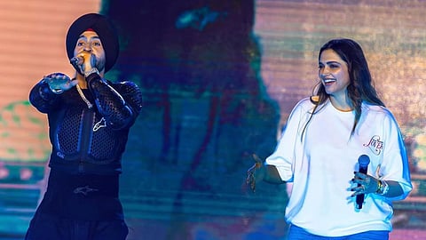 Diljit Dosanjh and Deepika Padukone