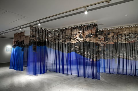 An artwork on display 