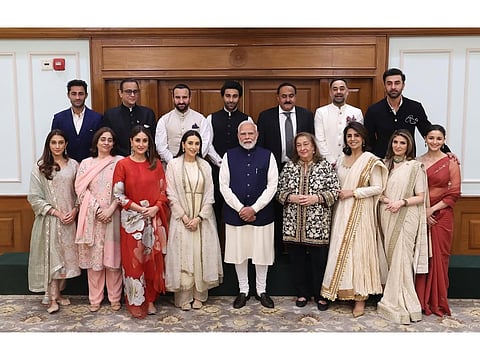 The Kapoor family with PM Narendra Modi