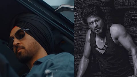 Diljit Dosanjh in Don (L); Shah Rukh Khan (R)