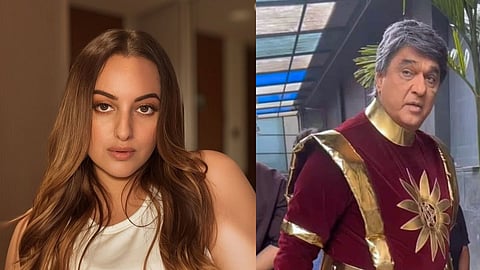 Sonakshi Sinha (L); Mukesh Khanna  (R)