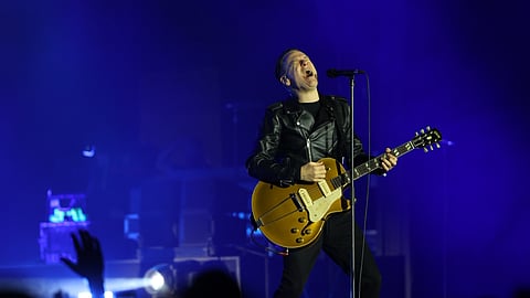 Bryan Adams during his performance in Hyderabad