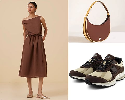 Mocha Mousse-coded outfit 