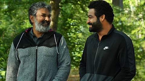SS Rajamouli and Jr NTR 
