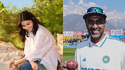 Anushka Sharma (L); Ravichandran Ashwin (R)