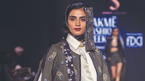 Designer Shruti Sancheti’s quest for experimenting with textiles and crafts, continues with her latest collection