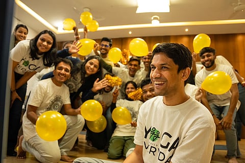 Saurabh Bothra and his team after the virtual session