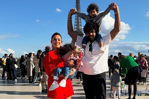 Vignesh Shivan and Nayanthara with their kids