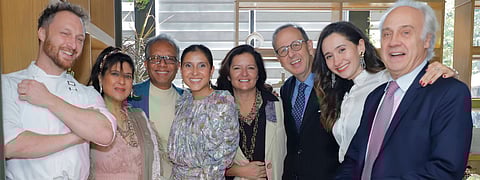 Shailja Devi, Ashish Saraf, Aisha Saraf Kothari, Michela Panero, Ambassador of Italy, Ambassabor of Spain