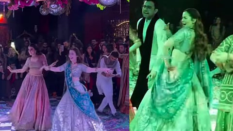 Yashna Gill and Hania Aamir (L); Hania (R)