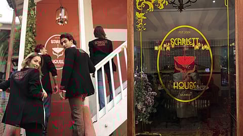 Malaika Arora and Arhaan Khan (L); Scarlett House (R)