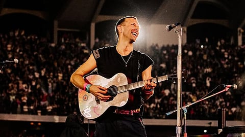 Chris Martin in Abu Dhabi