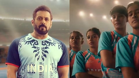 Salman Khan (L); Glimpse from the promo video (R)