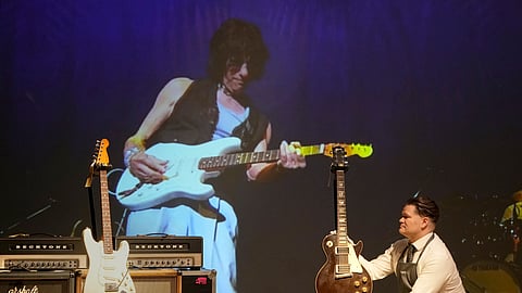 Legendary guitars from Jeff Beck’s collection to be displayed in London ahead of auction