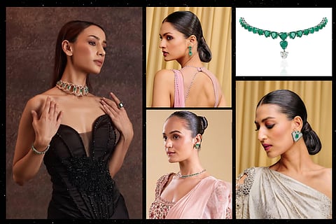 Ena J Singh Echoes of Emerald collection