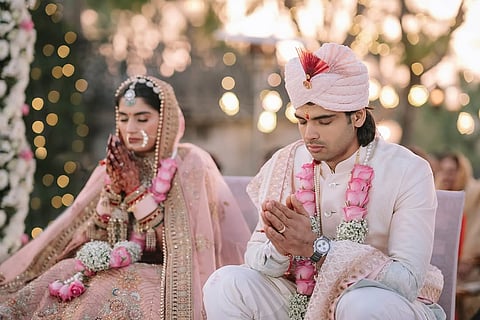 Neeraj Chopra ties knot with Himani Mor, shares pics on social media