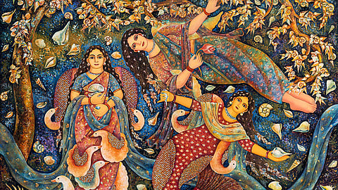 Artwork by Burman titled Weeping Grace-7