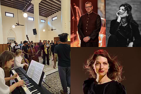 (L-R) A glimpse into the rehearsals; (clockwise) Jonas Olsson, Maria Forsström and Sofia Winiarski