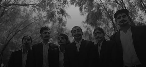 A screengrab from 'Trail of White'