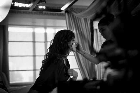 Shanaya Kapoor on the sets of the film