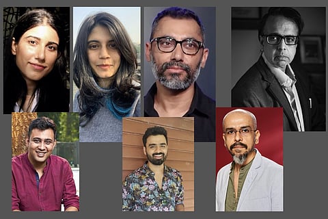 Clockwise from top: Kajri Babbar, Arati Kadav, Hitesh Bhatia, Ananth Mahadevan, Devashish Makhija, Amrit Raj Gupta, and Prosit Roy