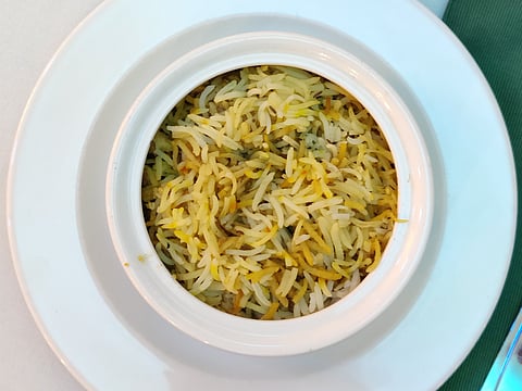 Kacchi ghosht ki biryani