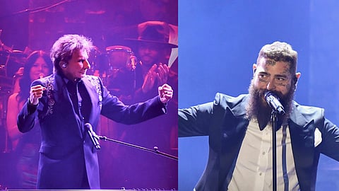 Barry Manilow (L); Post Malone (R)