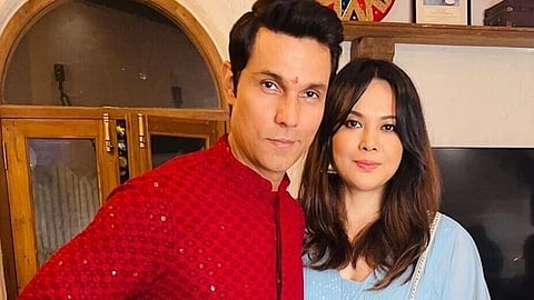 (L-R) Randeep Hooda, Lin Laishram